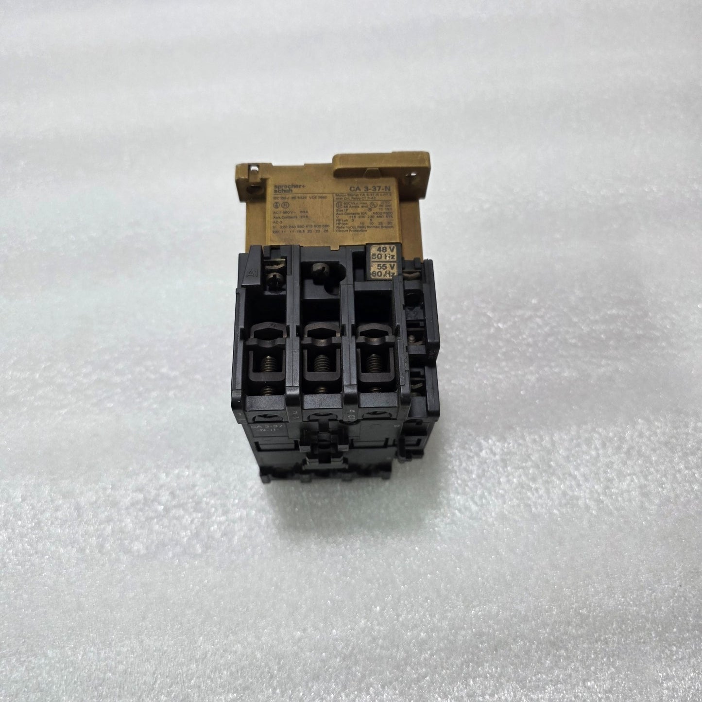 SPRECHER + SCHUH | CA 3-37-N | CONTACTOR | 3-POLE + 1NO + 1NC | 48V 50HZ / 55V 6