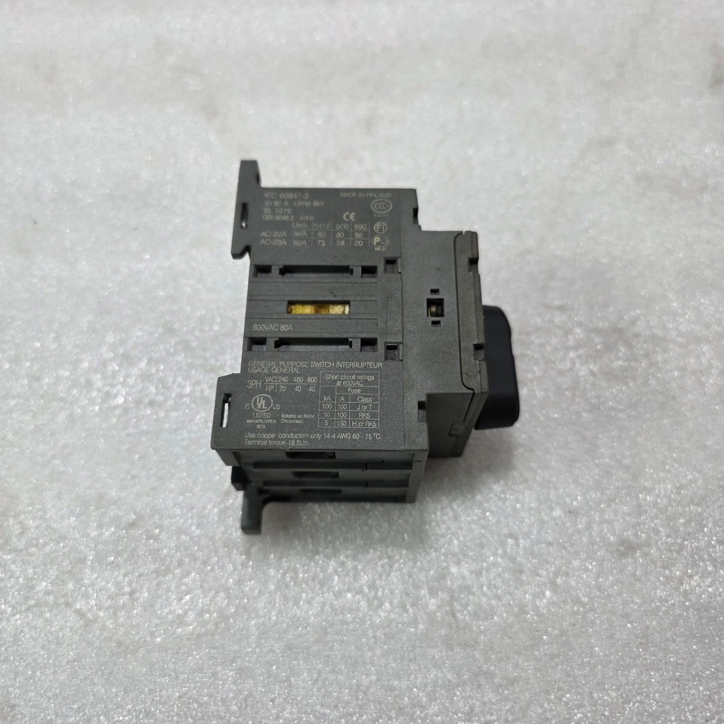 ABB | GENERAL PURPOSE SWITCH / LOAD DISCONNECTOR | OT80F3