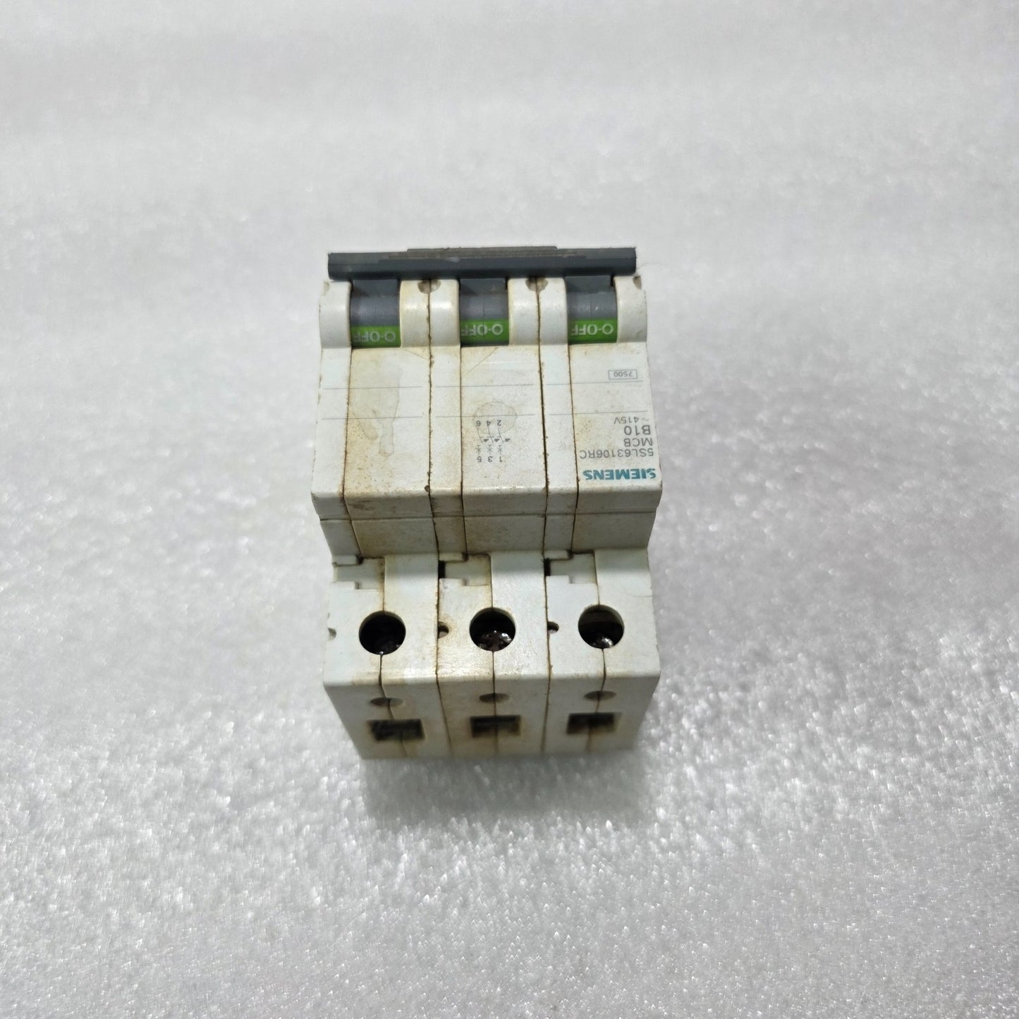 SIEMENS 5SL63106RC 3P 10A CURVE B 415V 7500A MCB MINIATURE CIRCUIT BREAKER