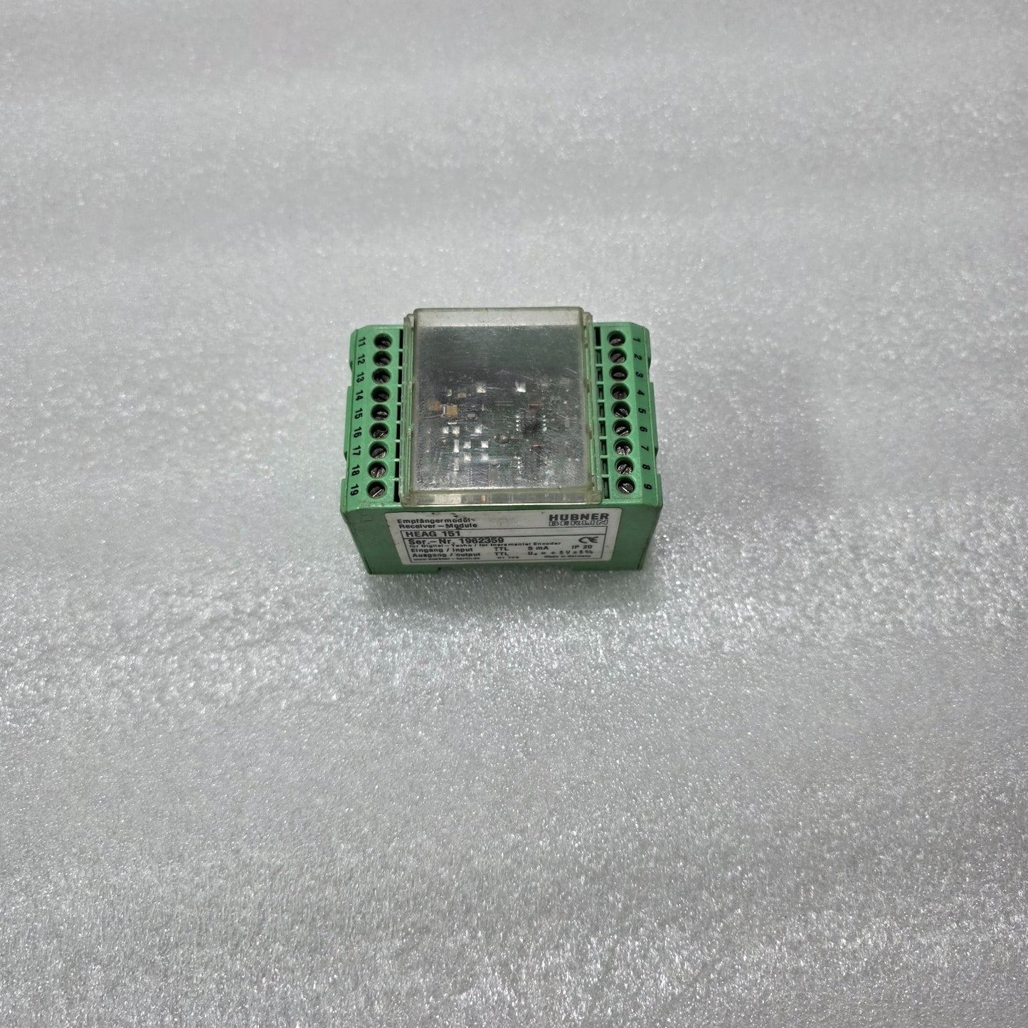HÜBNER BERLIN HEAG 151 RECEIVER MODULE INCREMENTAL ENCODER DIGITAL TACHO TTL 5V