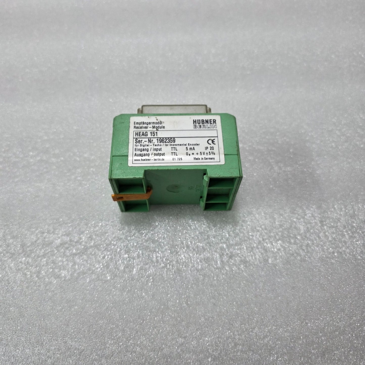 HÜBNER BERLIN HEAG 151 RECEIVER MODULE INCREMENTAL ENCODER DIGITAL TACHO TTL 5V