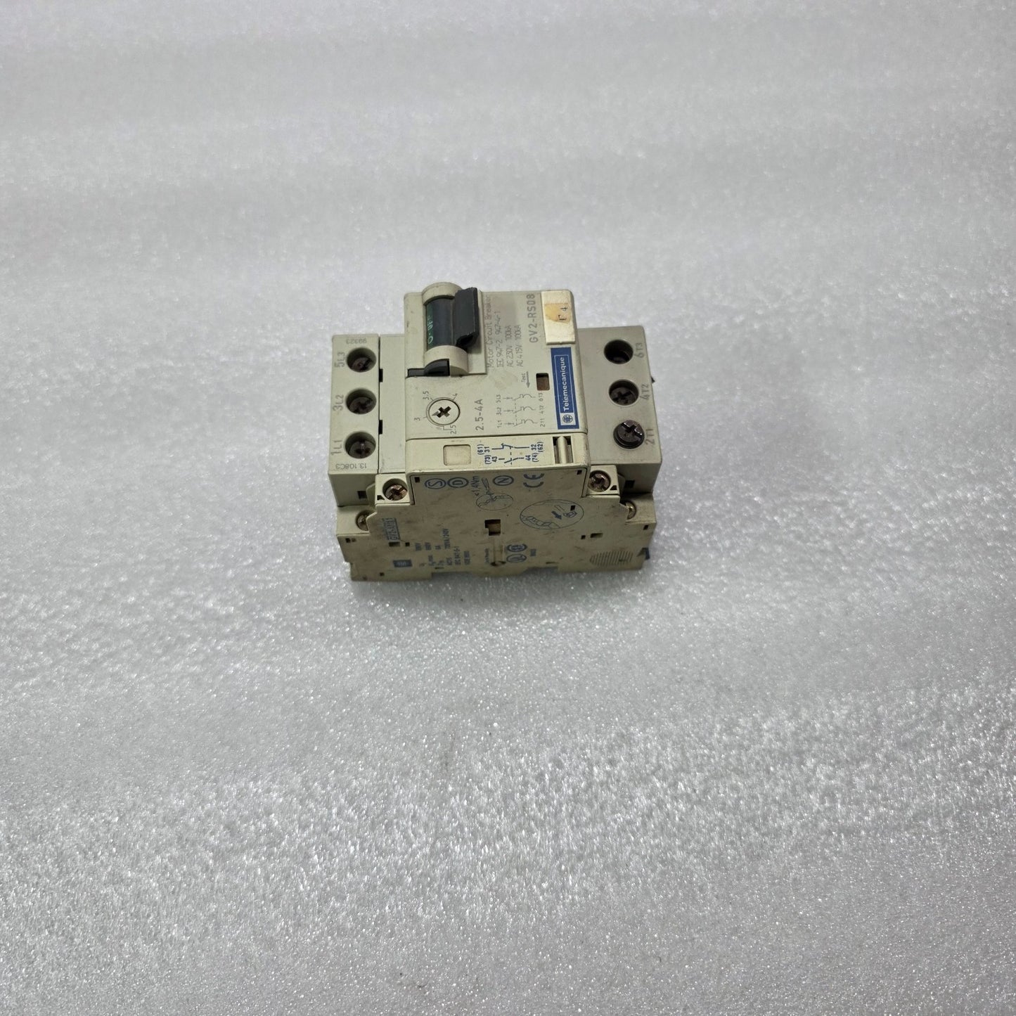 TELEMECANIQUE GV2-RS08 2.5-4A 3P MOTOR CIRCUIT BREAKER 500V 100KA