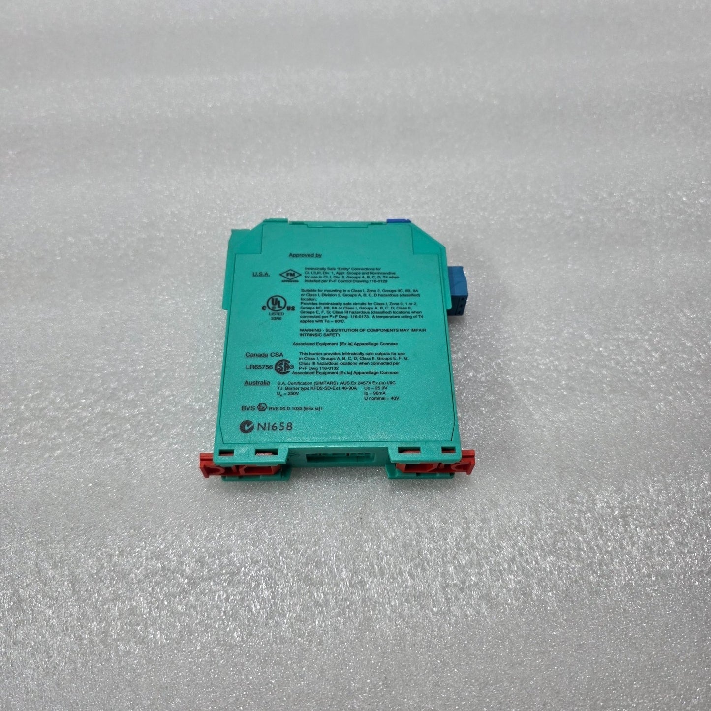 PEPPERL+FUCHS KFD2-SD-EX1.48-90A SOLENOID DRIVER INTRINSIC SAFETY 72046