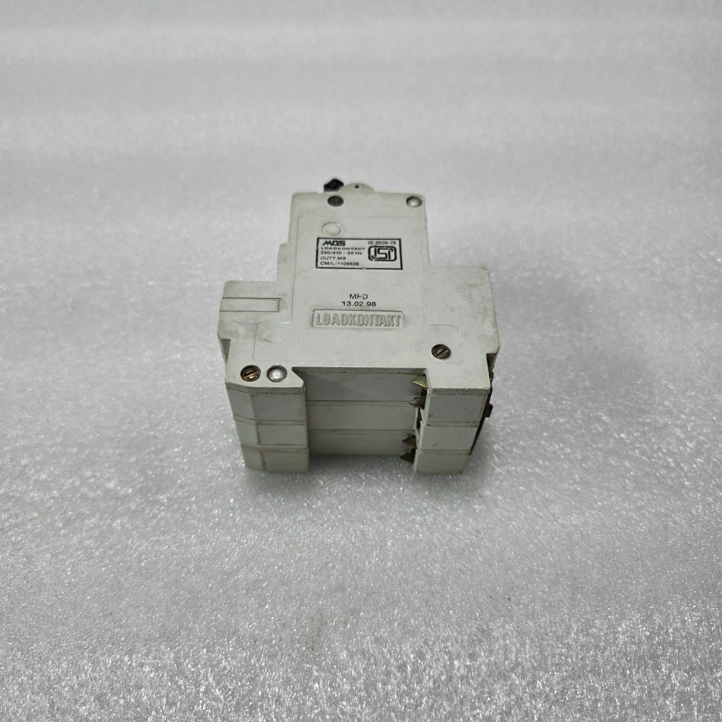MDS LOADKONTAKT K 04 A 3P 4A 240/415V 9KA MCB MINIATURE CIRCUIT BREAKER ISI MARK