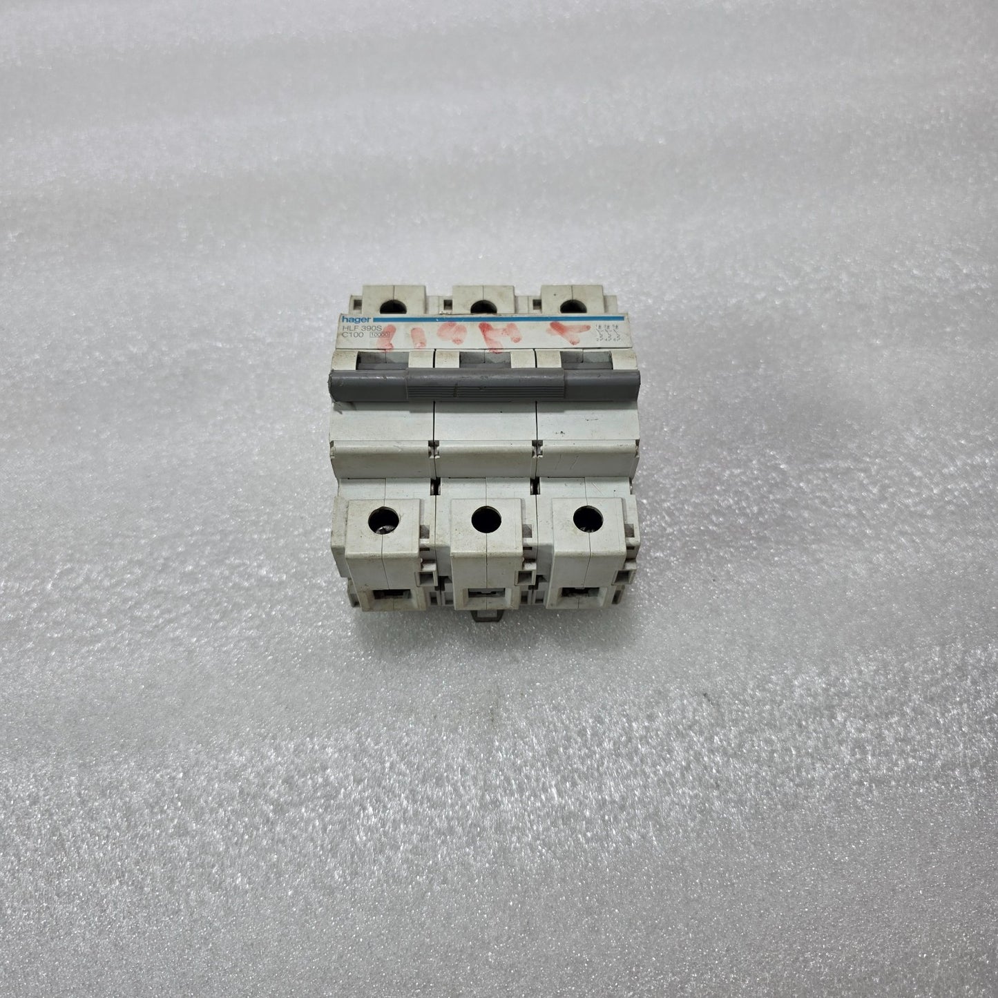 HAGER HLF390S C100 3P 100A CURVE C 400V 10KA MCB MINIATURE CIRCUIT BREAKER