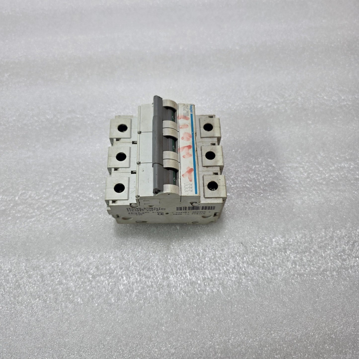 HAGER HLF390S C100 3P 100A CURVE C 400V 10KA MCB MINIATURE CIRCUIT BREAKER