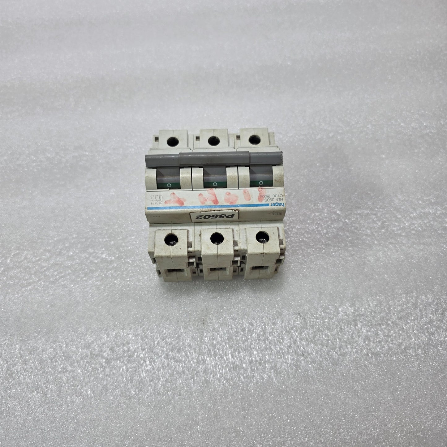 HAGER HLF390S C100 3P 100A CURVE C 400V 10KA MCB MINIATURE CIRCUIT BREAKER