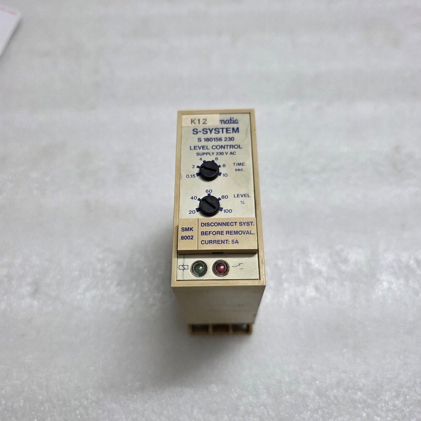 Electromatic S 180 156 230 Level Control 230V AC Carlo Gavazzi S180156230