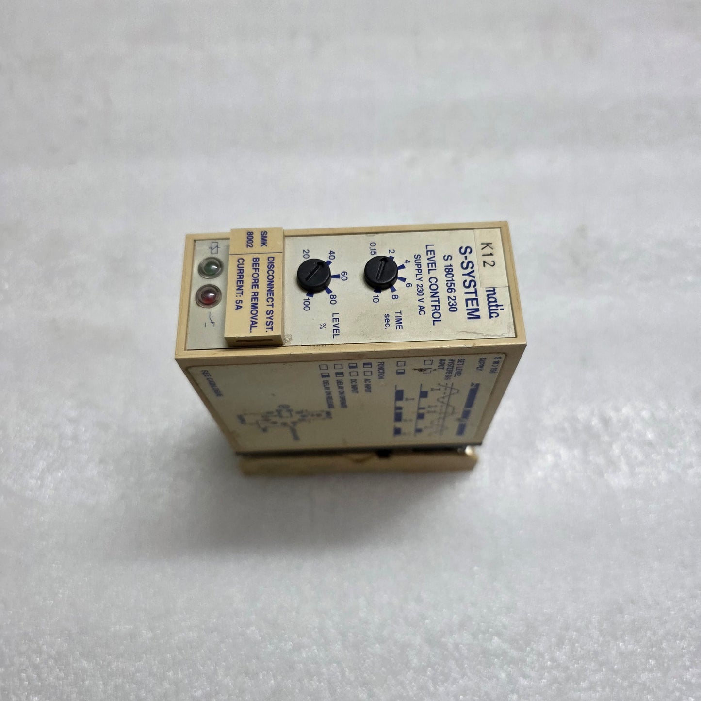 Electromatic S 180 156 230 Level Control 230V AC Carlo Gavazzi S180156230