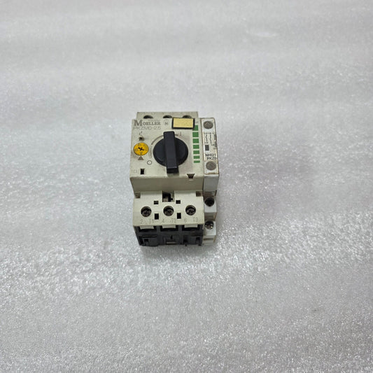 MOELLER PKZM0-2.5 MOTOR PROTECTIVE CIRCUIT BREAKER 1.6-2.5A WITH NHI21-PKZ0 AUX