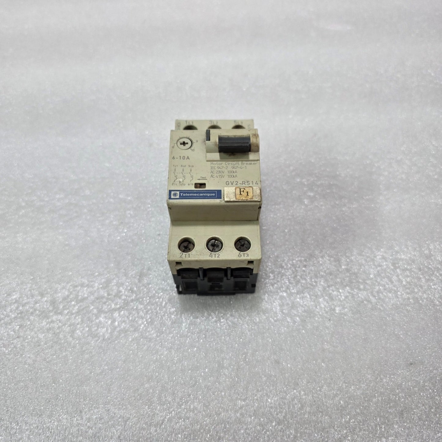TELEMECANIQUE GV2-RS14 MOTOR CIRCUIT BREAKER 6-10A IEC947