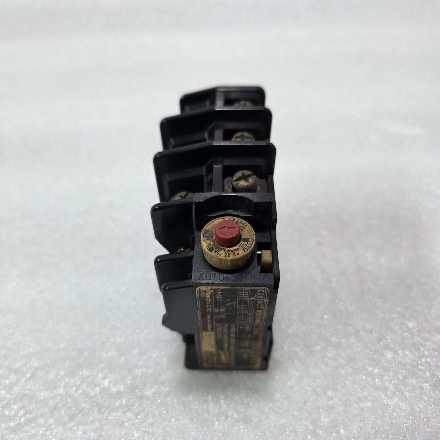 HITACHI THERMAL OVERLOAD RELAY 28A 220V/440V AC AUTO/MANUAL RESET JAPAN