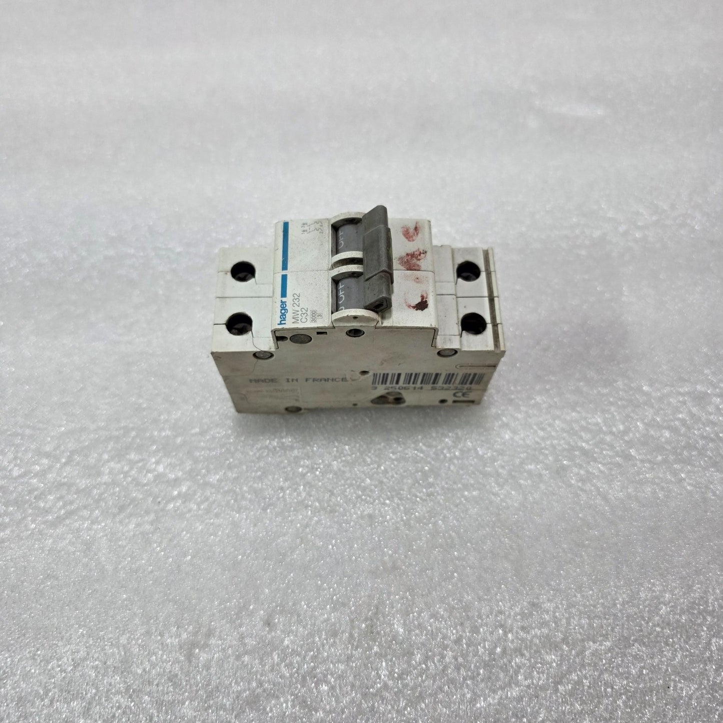 HAGER MW232 C32 2 POLE MINIATURE CIRCUIT BREAKER MCB 32A MADE IN FRANCE