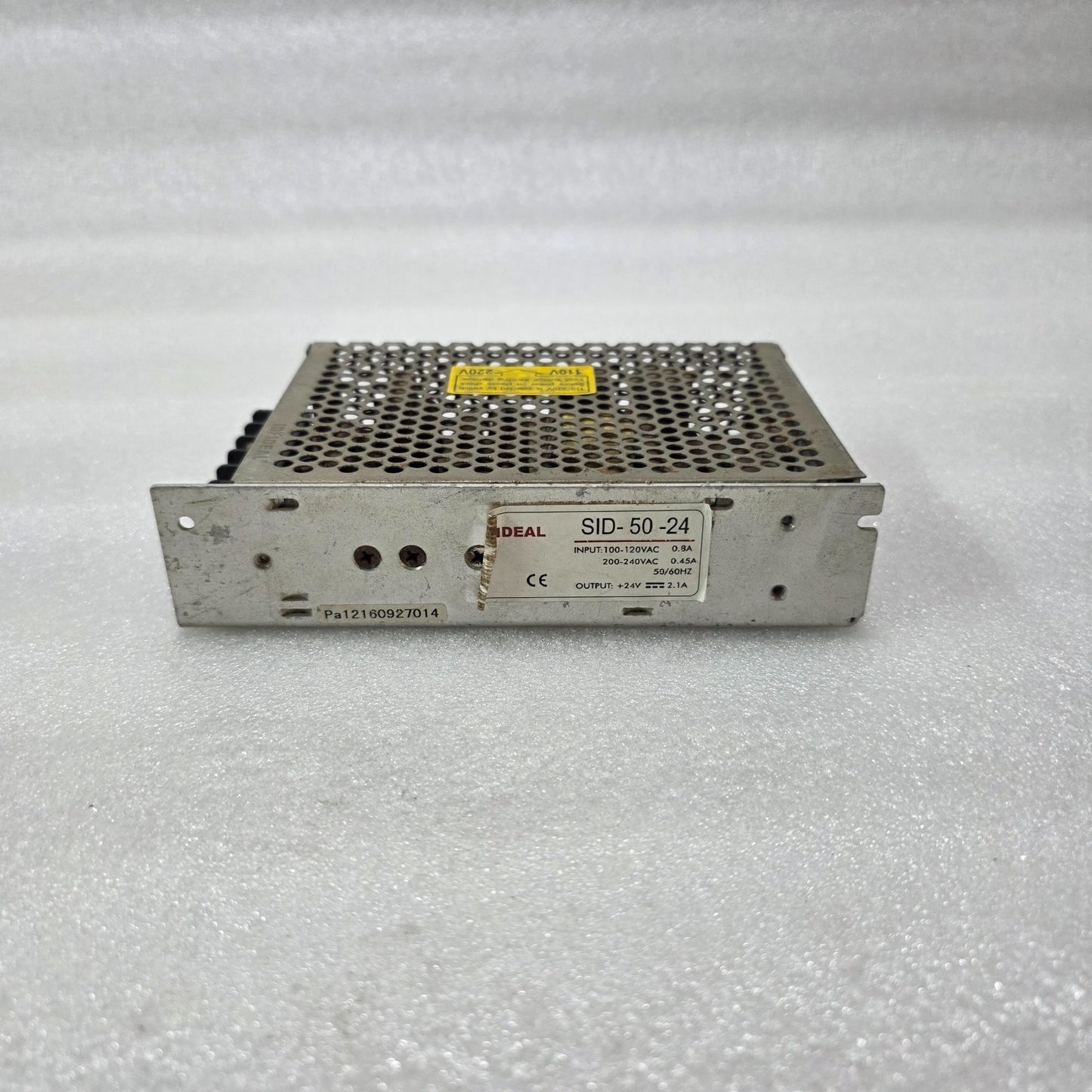 IDEAL SID-50-24 SWITCHING POWER SUPPLY 100-240VAC 24VDC 2.1A 50W CE