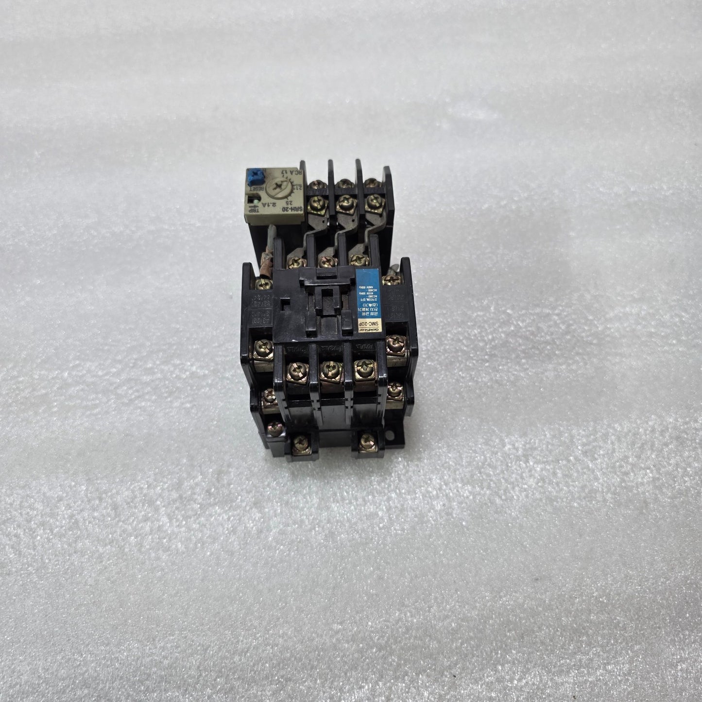 GOLDSTAR SMC-20P AC CONTACTOR + SRH-20 THERMAL OVERLOAD RELAY 1.7-2.5A