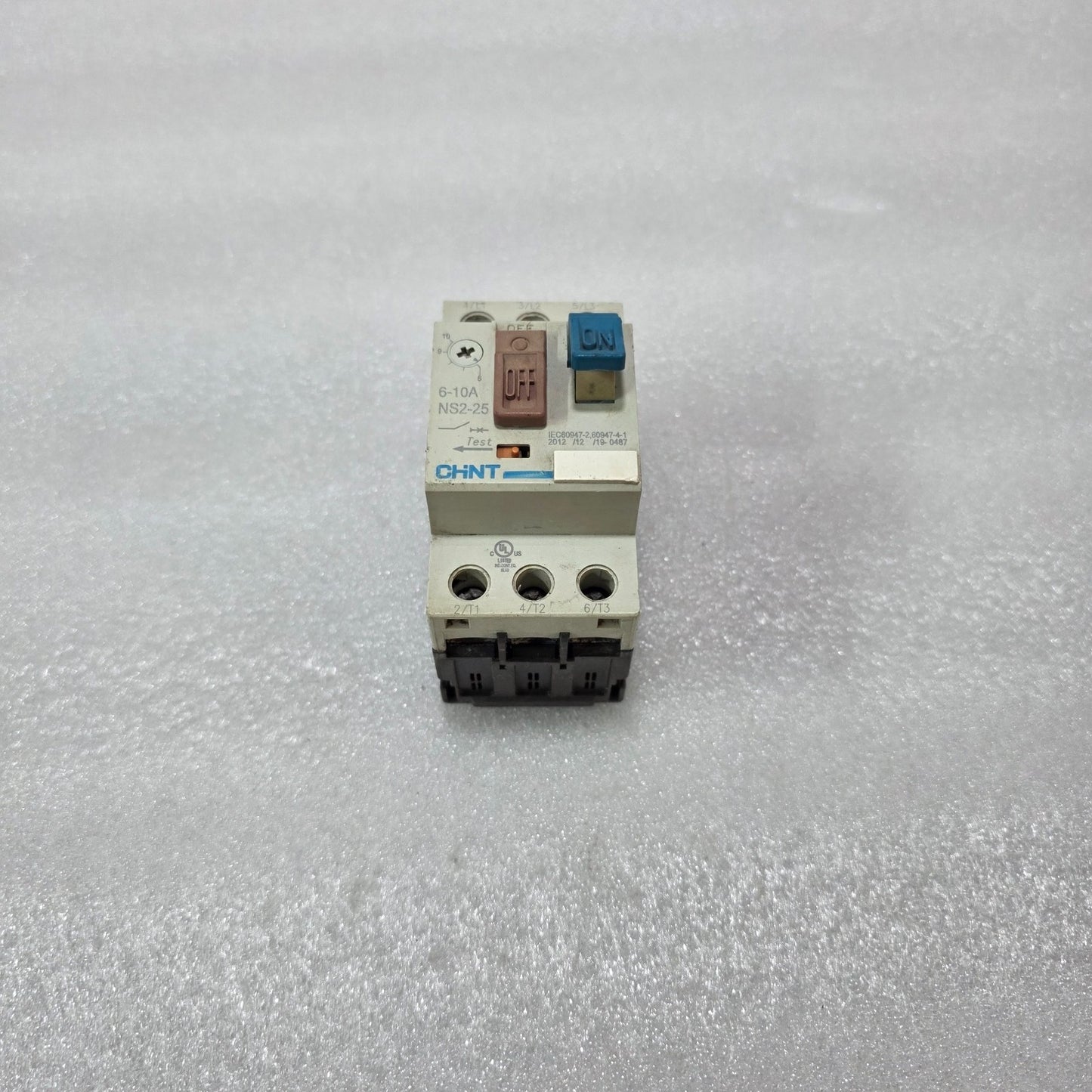 CHINT NS2-25 MOTOR PROTECTIVE CIRCUIT BREAKER 6-10A IEC60947 MANUAL MOTOR STARTE