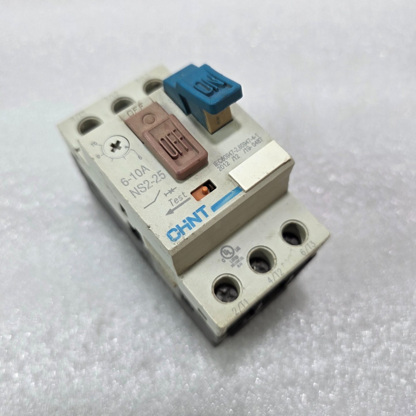 CHINT NS2-25 MOTOR PROTECTIVE CIRCUIT BREAKER 6-10A IEC60947 MANUAL MOTOR STARTE