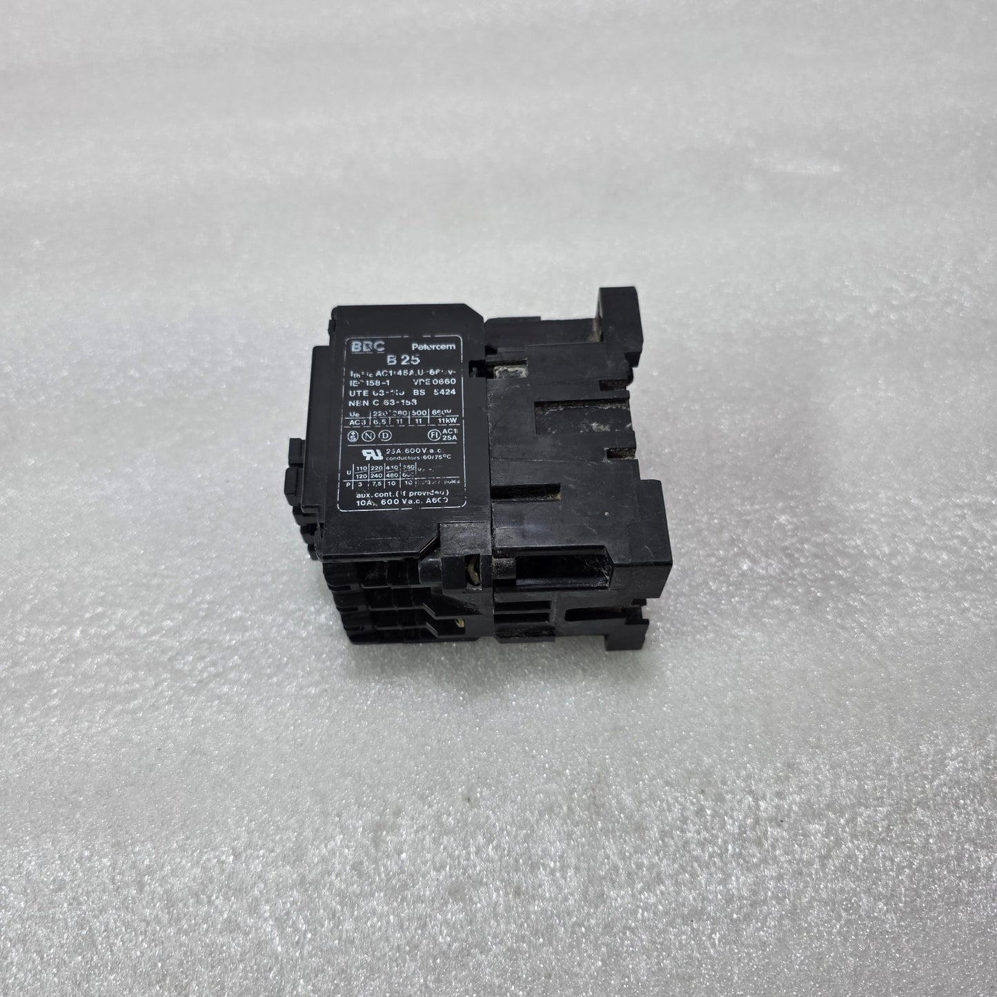BBC PETERSEIM B25-30-10 AC CONTACTOR 25A 690V IEC158 ABB B25 3NO 1NO AUX
